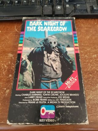Dark Night Of The Scarecrow Vhs Ntsc (1981) Horror - Key Video - Rare - Box Only