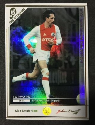 2010 - 11 Panini Wccf Kole Johan Cruyff King Of Legends Ajax Rare Refractor Card