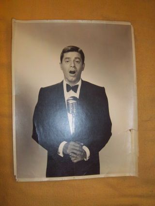 Jerry Lewis Vintage Large Publicity Photo Rough Comedian - Actor
