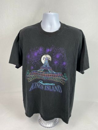 Rare Vtg 1994 Paramount’s Kings Island Short Sleeve T - Shirt Size Xl