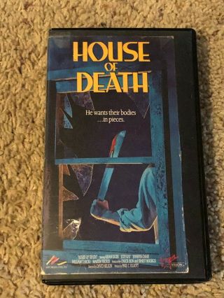 House Of Death Vhs Rare Horror Slasher 1980s Not Available On Dvd Virgin Video
