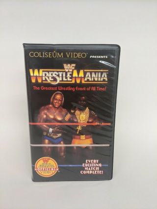 Wwf Wrestlemania 1 Vhs Coliseum Video Wf004 Big Box Clamshell 1985 Wwe Rare