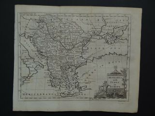 1774 Atlas Thomas Kitchin Map Hungary - Turkey In Europe - Greece