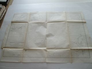 2nd (1) 1855 U.  S.  Coast Survey Chart: Ipswich Annisquam Harbors " Masaschusetts