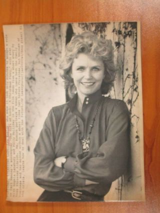Vtg Wire Ap Press Photo Lee Remick Actress Days Of Wine And Roses,  The Omen 6