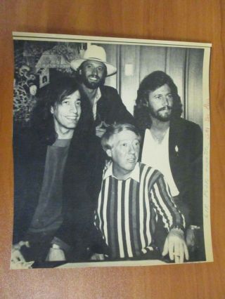 Vtg Ap Wire Press Photo Singers The Bee Gees Night Fever & Stayin 