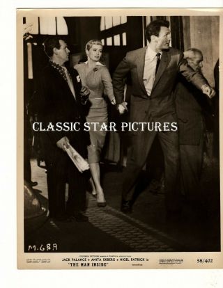 O138 Anita Ekberg Jack Palance In The Man Inside 1958 8x10 Vintage Photo