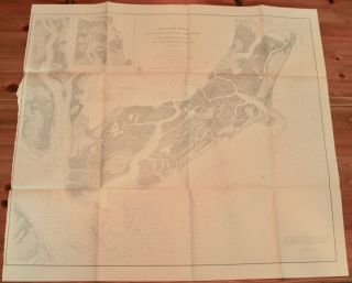 1873 Us Coast Survey Map Beaufort River,  South Carolina