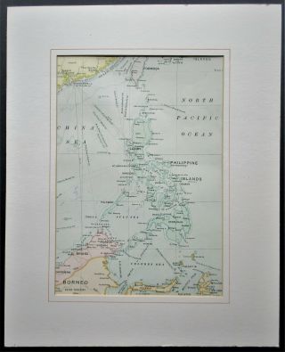 Maritime Map Of The Philippine Islands By George Philip C1900