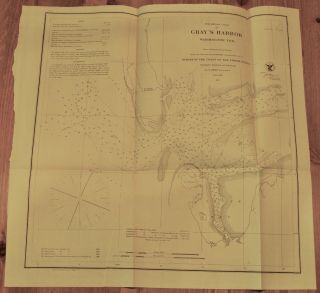 1862 Us Coast Survey Map Of Gray 