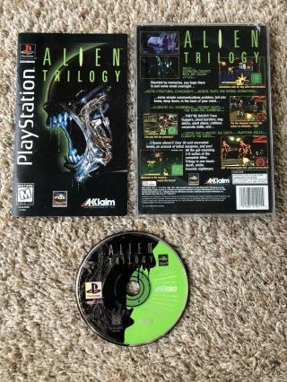Alien Trilogy Long Box - Playstation 1,  Ps1,  Psx,  Rare