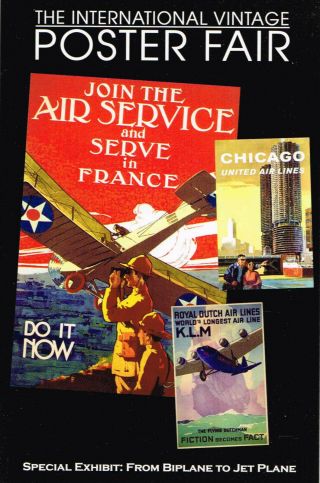2009 International Vintage Poster Fair Advertising Postcard Chicago Illinois