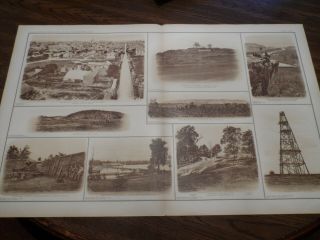 Lithograph Print Civil War Photos Tennesse Virgina Gun Battery Signal Station