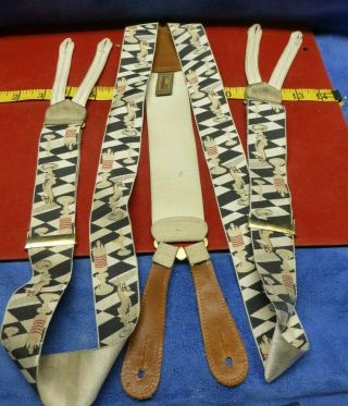 Vintage Trafalgar Limited Edition Chess Game Piece Suspenders Braces Rare