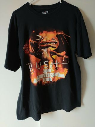 Vintage Rush 30th Anniversary World Tour 2004 Concert T - Shirt Rare