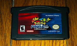 Pokemon Pinball Ruby & Sapphire Nintendo Gameboy Advance 2003 Authentic Rare