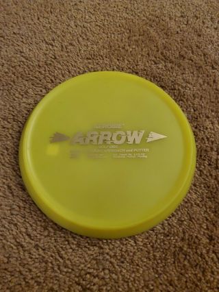 Aerobie Arrow Rare Oop Putt And Approach 164g Yellow Gold Stamp
