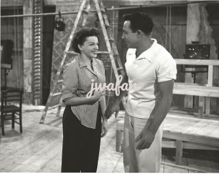 Judy Garland & Gene Kelly On Set Of " Summer Stock "