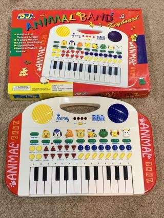 Rare Animal Band Keyboard Piano Organ Musical Dj Synthesizer Toy