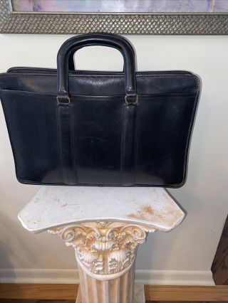Rare Vtg Coach 6930 Leather Briefcase Business Work Laptop Bag Usa