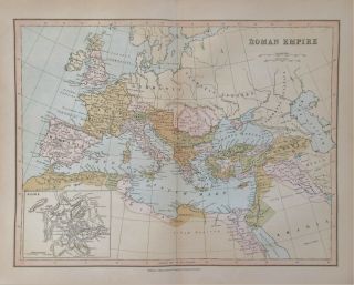 1878 Map Of The Roman Empire By William Collins