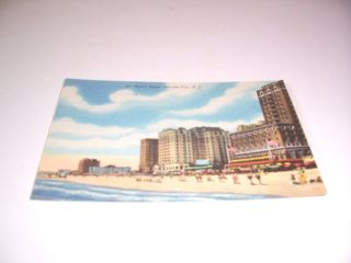 Beach Scene,  Atlantic City,  N.  J.  Postcard,  Vintage,  Unposted