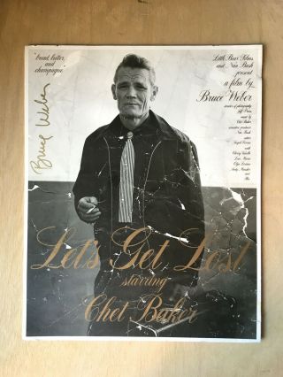 Chet Baker - Let´s Get Lost Signed Poster By Bruce Weber
