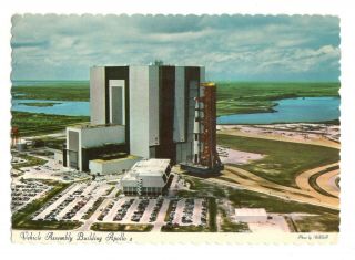Vehicle Assembly Building Apollo 2 N.  A.  S.  A.  Florida Vintage 4x6 Postcard Eb283