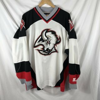 Vintage 1990s Buffalo Sabres Nhl Starter Hockey Jersey Size Adult Xl Rare
