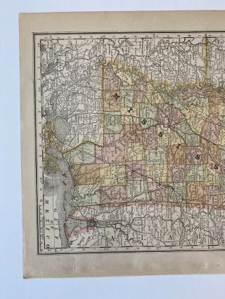 1890,  Map of Mississippi,  Rand McNally Standard Atlas of the World 2