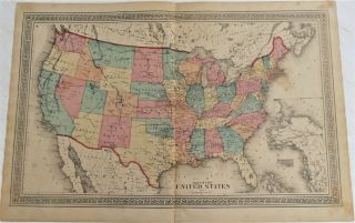 1874 United States Indian Territory Wayne County Ny Antique Map Atlas