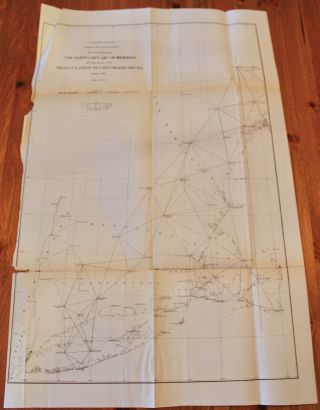 1868 Us Coast Survey Map Nantucket Arc Long Island Sound