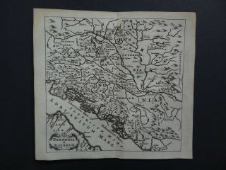 1661 Cluver Atlas Map Pannonia - Illyricum - Croatia - Illyria