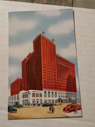 Vintage Hotel Sherman,  Chicago Postcard
