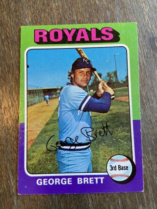 1975 Topps Mini George Brett Rookie Card Rc 228 Hof Kc Royals Rare