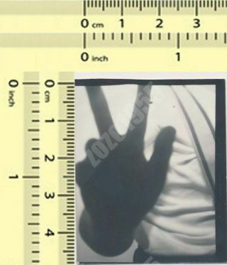 Photo Booth Three Fingers Shadow Abstract Surreal Vintage Old Snapshot
