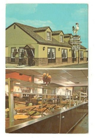Lancaster County Farm Diner Elizabeth Pennsylvania Vintage Postcard Rl3
