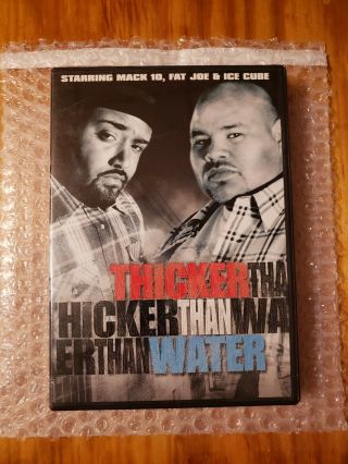 Thicker Than Water (dvd,  2000) Mack 10 Fat Joe Ice Cube,  Palm Insert Rare Htf Oop