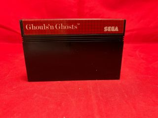 Ghouls N Ghosts Rare Sega Master System Cartridge Only Ntsc Us Version
