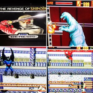Revenge Of Shinobi,  First Version Rare,  Godzilla Spiderman Batman Sega Genesis