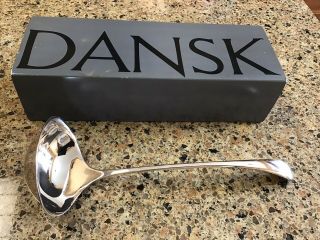 Rare Silverplate Large Soup Or Punch Ladle In The Dansk Torun Pattern 12 " Italy