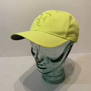 Nike Adult Rf Roger Federer Legacy 91 Cap/hat - Bright Neon Yellow Volt Rare