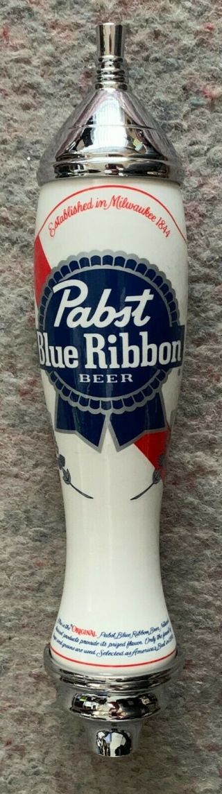 Pabst Blue Ribbon Pbr Classic Beer Tap Handle Rare Pub Style