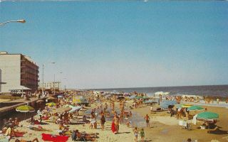 Vintage Delaware Chrome Postcard Rehoboth Beach Sooner Or Later You 