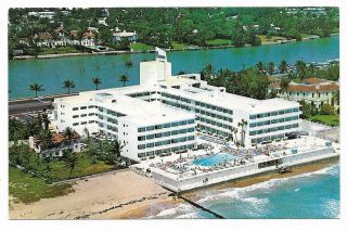 Vintage Florida Chrome Postcard Miami Beach Montmartre Hotel Oceanfront
