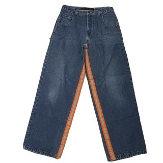 Vintage B One Soul Jeans Baggy Skater Wide Leg Y2k Pants Rare 34 X 34