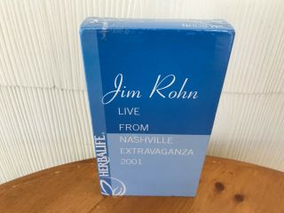 Vintage Jim Rohn Live From Nashville - Hard To Find Vhs Tape Rare
