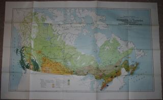 1930 Map (17) Of Canada 