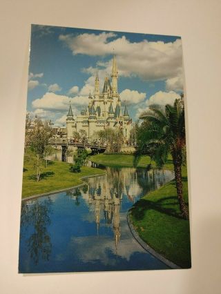 Walt Disney World Fairy Tale Castle Cinderella Fantasyland Vintage Postcard