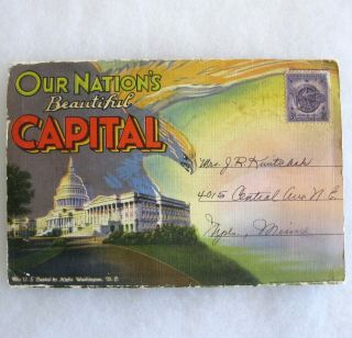 Vintage Souvenir Postcard Booklet Our Nation 